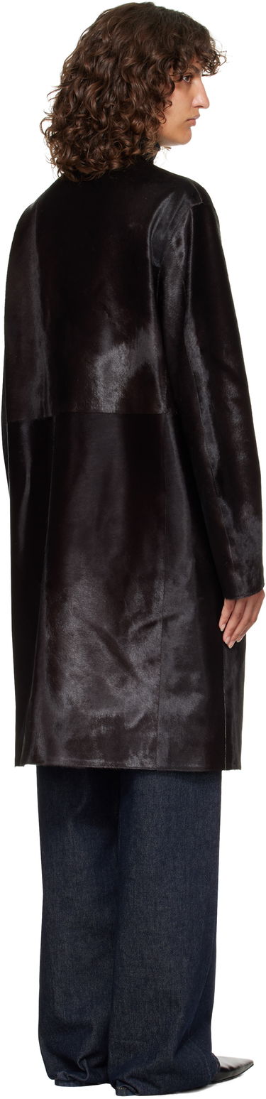 Rockar Loulou de Saison Loulou de Saison Miller Pony Effect Leather Coat Svart | MILLER, 2