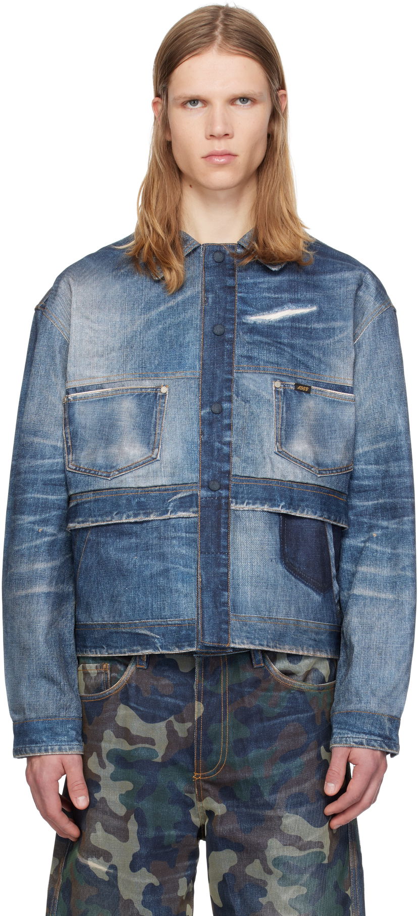 Jacka Andersson Bell Double Waist Denim Blå | awa635m