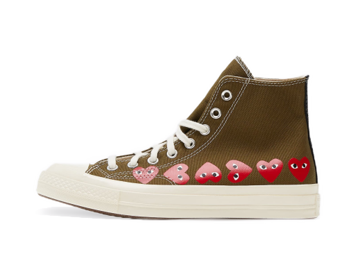 Sneakers och skor Converse Comme des Garcons x PLAY Chuck 70 High Grön | 162973C