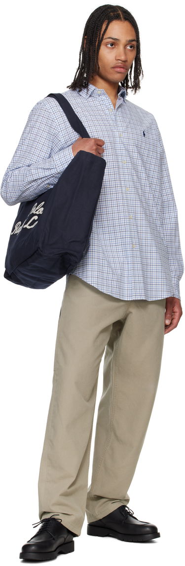 Tygpåse Polo by Ralph Lauren Ralph Lauren Embroidered Canvas Tote Bag Mörkblå | 405945884001, 3