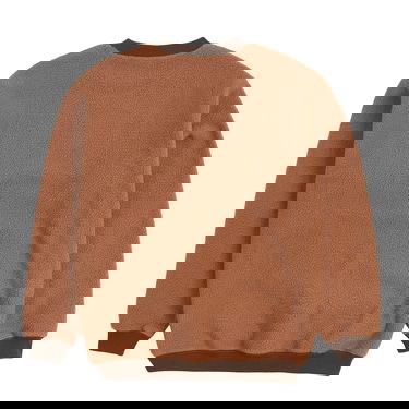 Sweatshirt Pleasures Mars Sherpa Crewneck Brown Brun | P23SP019-BROWN, 6