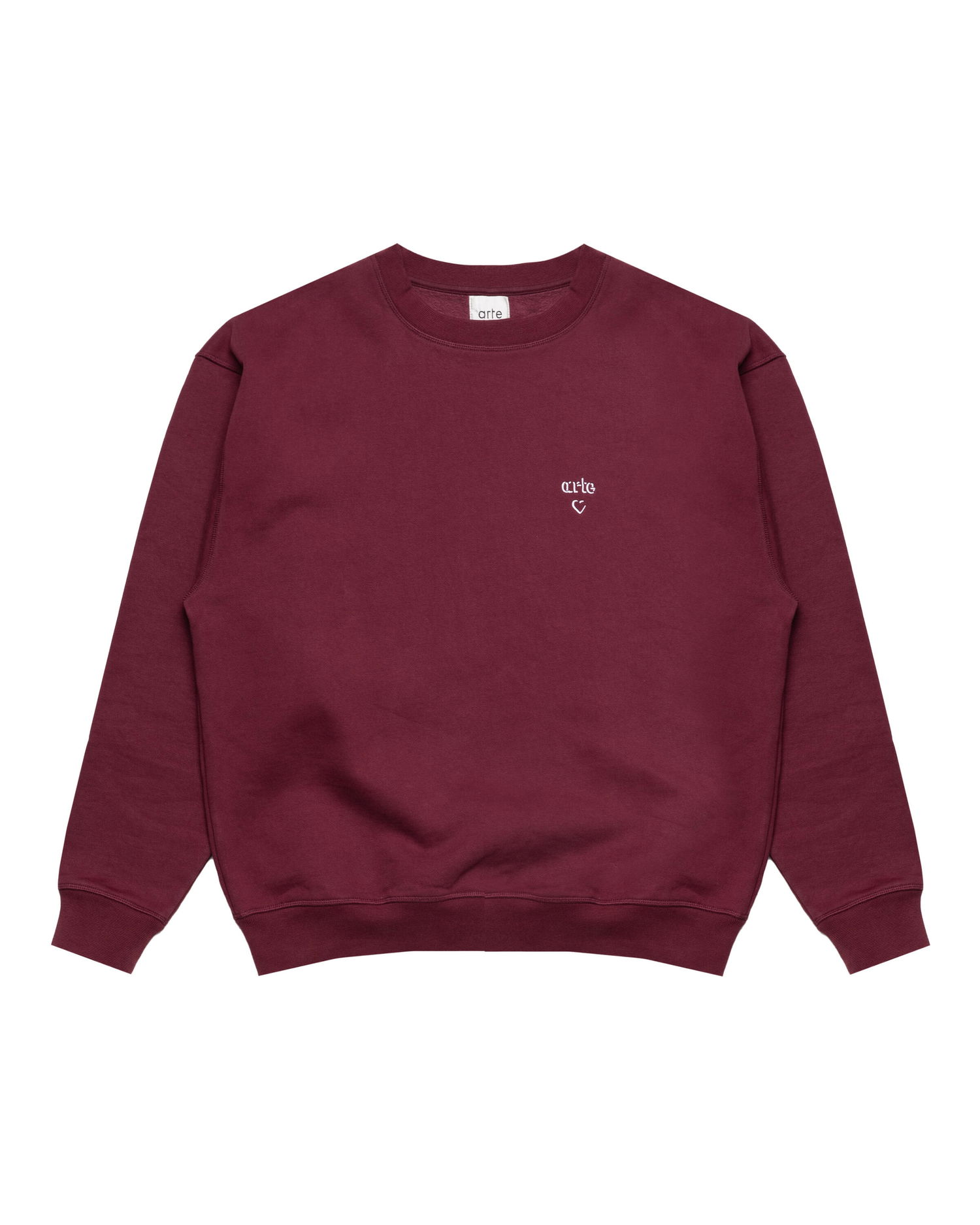 Sweatshirt Arte Antwerp Arte Antwerp Heart Crewneck Sweatshirt Bourgogne | AW25-110C-BOR, 0
