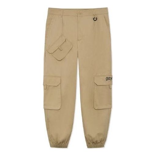 Cargo byxor Li-Ning BadFive Changan Loose Fit Cargo Pants Beige | AKXR619-2