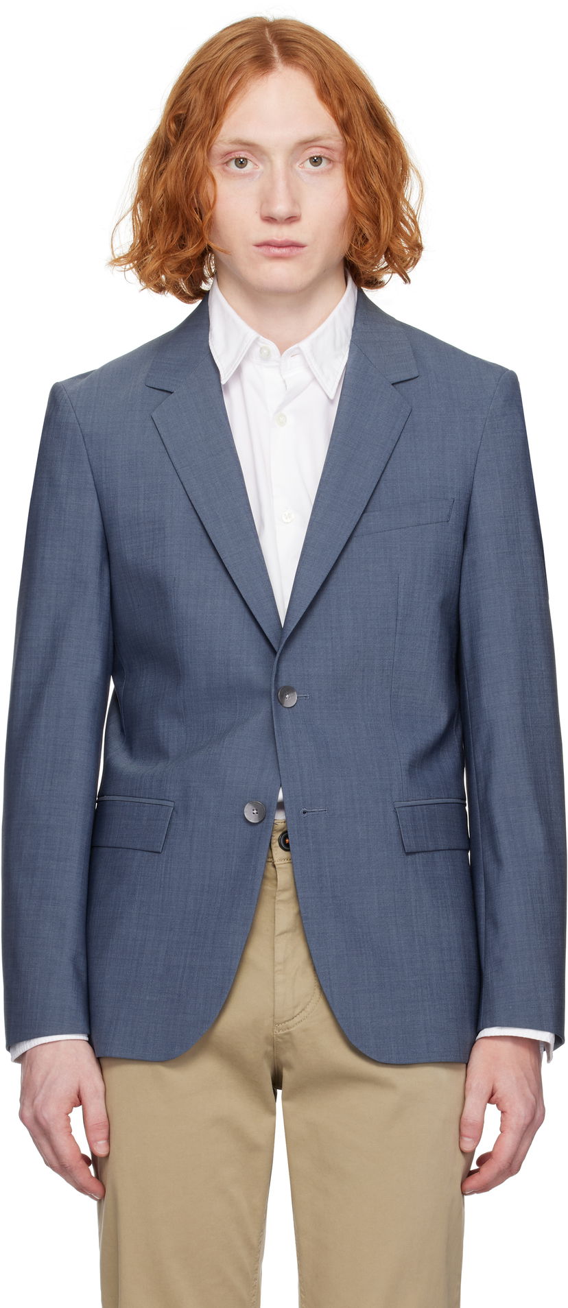 Jacka BOSS Slim-Fit Blazer Blå | 50535030