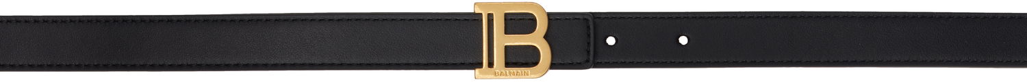 Bälten Balmain Balmain Thin Calfskin B Belt Svart | EN1WJ000LVTL, 0