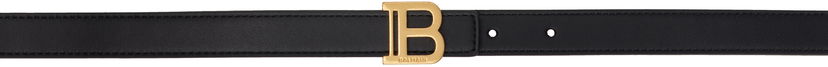 Bälten Balmain Balmain Thin Calfskin B Belt Svart | EN1WJ000LVTL