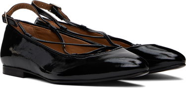 Sneakers och skor A.P.C. Lace-Up Ballerina Flats Svart | PXCAI-F53309, 3