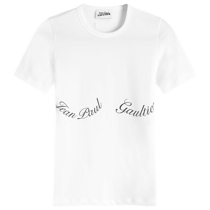 T-shirt Jean Paul Gaultier Logo T-Shirt Vit | 2430FTS082IJ0560100