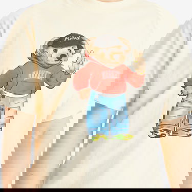 T-shirt MARKET MARKET Fit Check Bear T-Shirt Beige | 399002171-CRE, 5