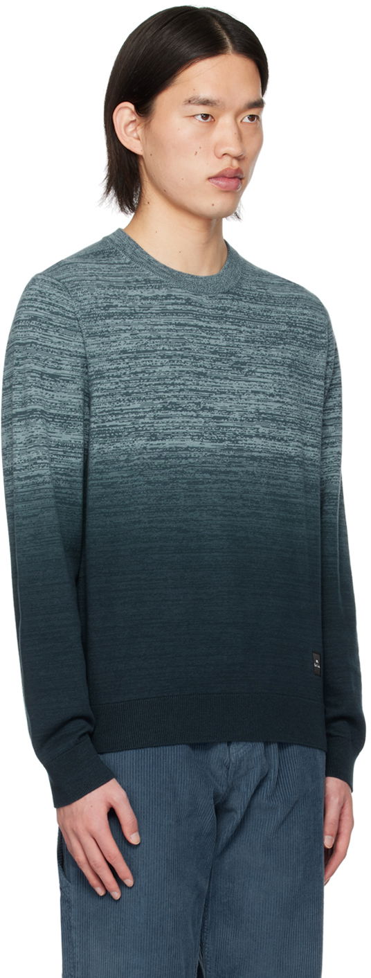 Sweater Paul Smith PS Paul Smith Crewneck Space Dye Sweater Blå | M2R-582Y-M22080-48, 1