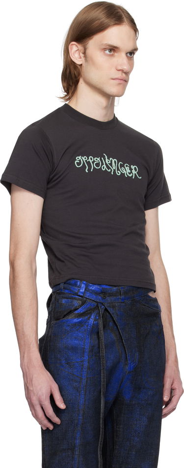 T-shirt Ottolinger Ottolinger Fitted Puff Paint T-Shirt Svart | 115-101915-01, 4