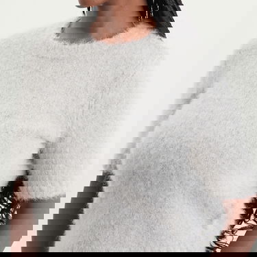 Crop top Samsoe Samsoe Samsøe Samsøe Sajeanne Knit Top Grå | F24400073-CLR000657, 5