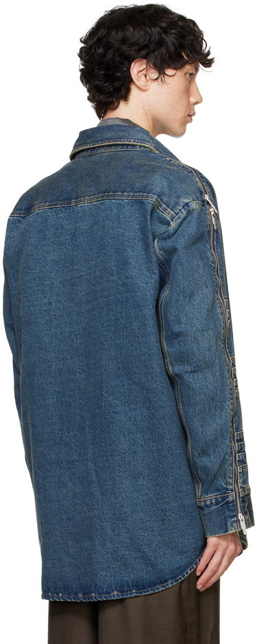 Skjorta Feng Chen Wang Feng Chen Wang Zip Denim Jacket Blå | FUF18SR03, 2