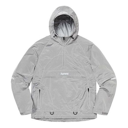Vindjacka Supreme Contrast Stitch Anorak by Supreme Grå | SUP-FW19-772