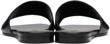 Tillbehör Amina Muaddi Amina Muaddi Bianca Sandals Svart | BIANCA FLAT, 1