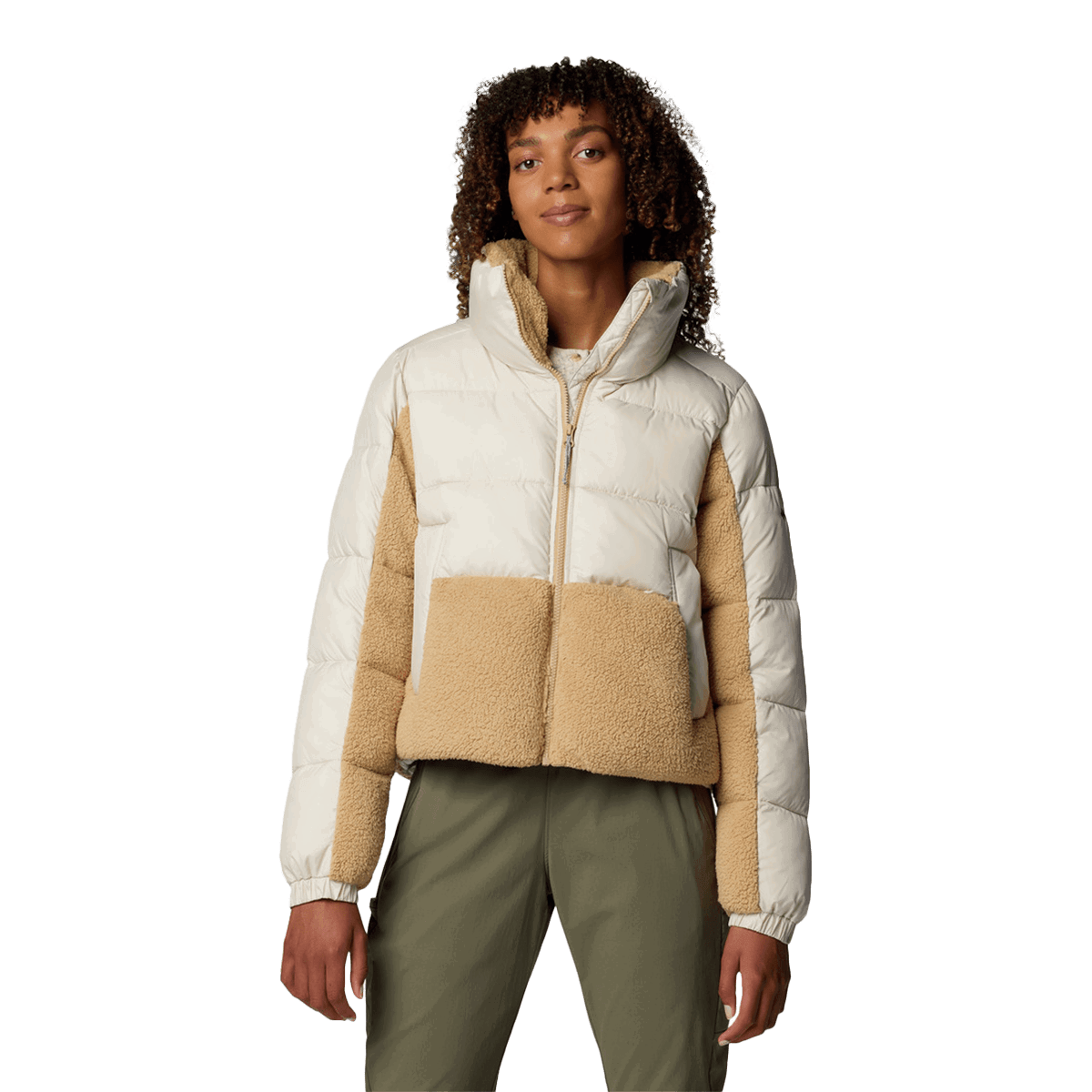 Pufferjacka Columbia Puffer Jacket Leadbetter Point II Sherpa Hybrid Beige | 2085601278, 0