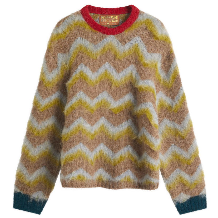 Sweater Brain Dead Brain Dead Zig Zag Boxy Knit Jumper Flerfärgad | BDS25O120043-TAU
