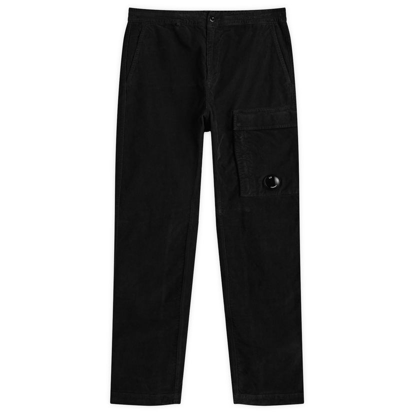 Cargo byxor C.P. Company Corduroy Lens Cargo Pant Svart | 19CMPA169A-006410O-999