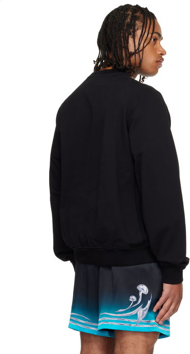 Sweatshirt Casablanca Casablanca Manga Tennis Ball Sweatshirt Svart | M-AW25-JTP-293-02, 2