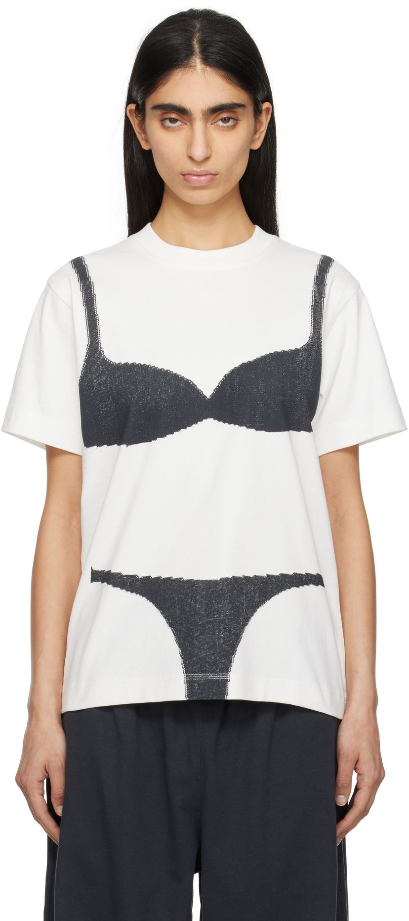 T-shirt Marc Jacobs Marc Jacobs Bra Box T-Shirt Vit | 2S5RTP050C21