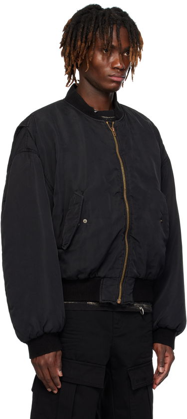 Bomberjacka We11done We11done Curved Bomber Jacket Svart | WD-JP0-25-005-U-BK, 1