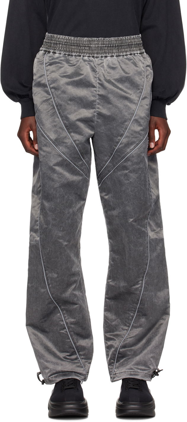 Träningsbyxor Alexander Wang Gray Piped Track Pants Grå | 6WC3244051