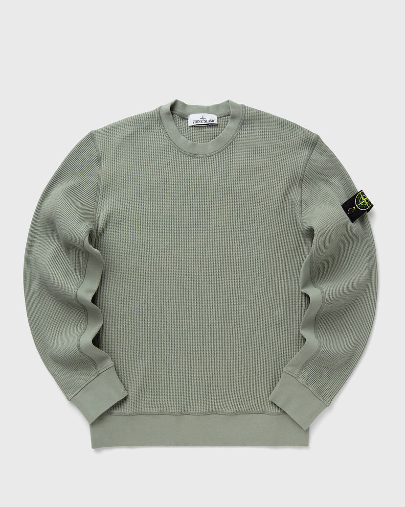 Sweatshirt Stone Island Stone Island Waffle Fleece Crewneck Sweatshirt Grön | K1S156100008S0044.V0055
