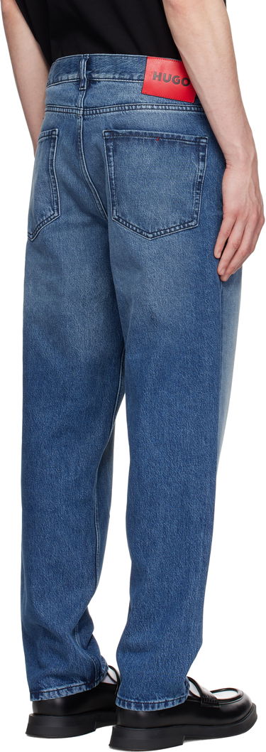 Jeans BOSS Hugo Relaxed Tapered-Fit Jeans Blå | 50537707, 2