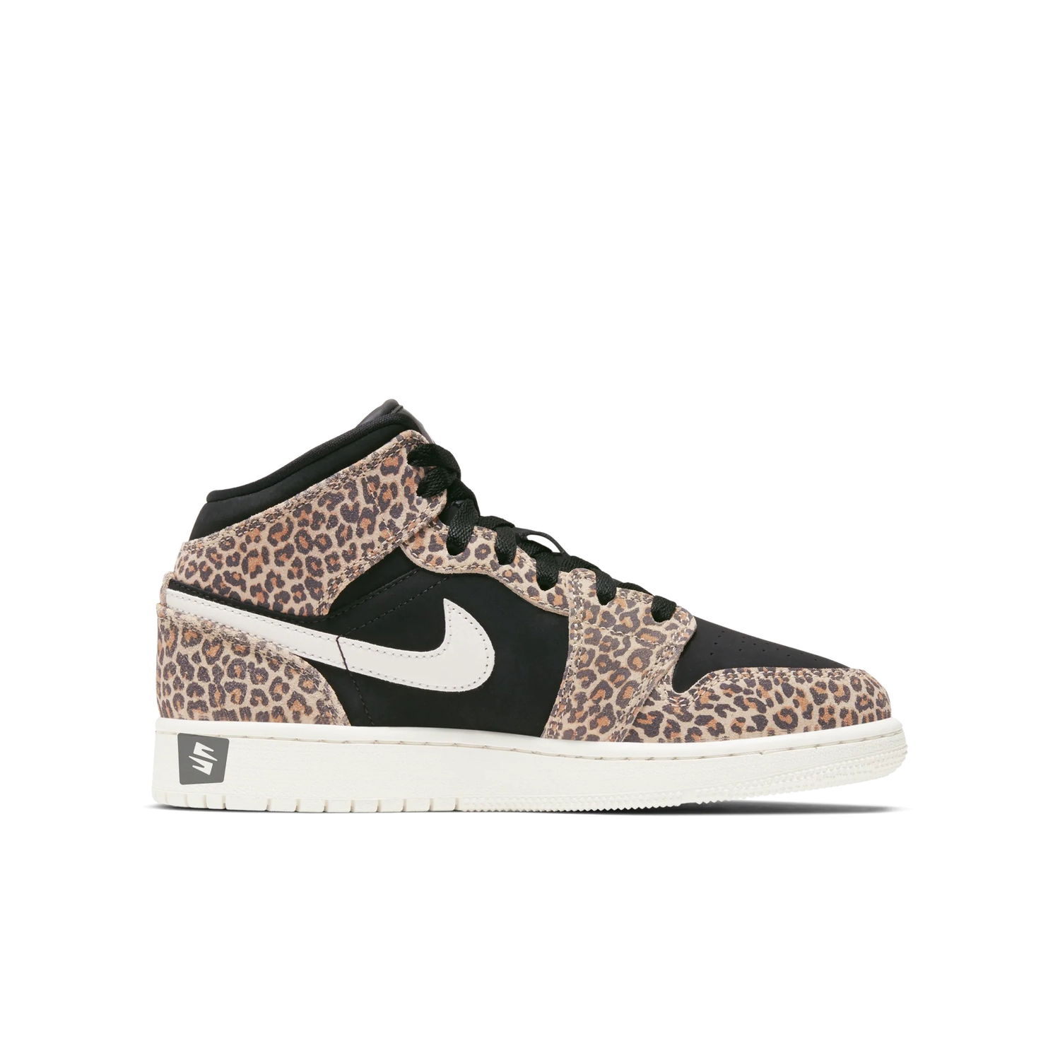 Sneakers och skor Jordan Air Jordan 1 Mid SE "Leopard" GS Brun | BQ6931-021, 0