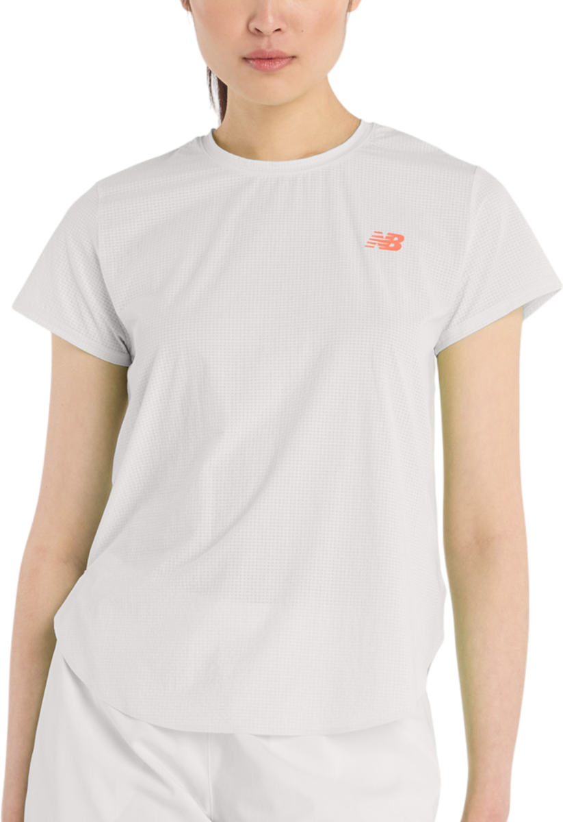 T-shirt New Balance New Balance Race Day Ultra Light T-Shirt Vit | wt51227-gym, 0