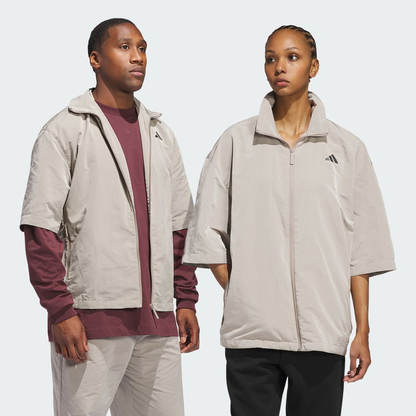 Vindjacka adidas Performance Basketball Full-Zip Shooting Jacket Beige | JC7837