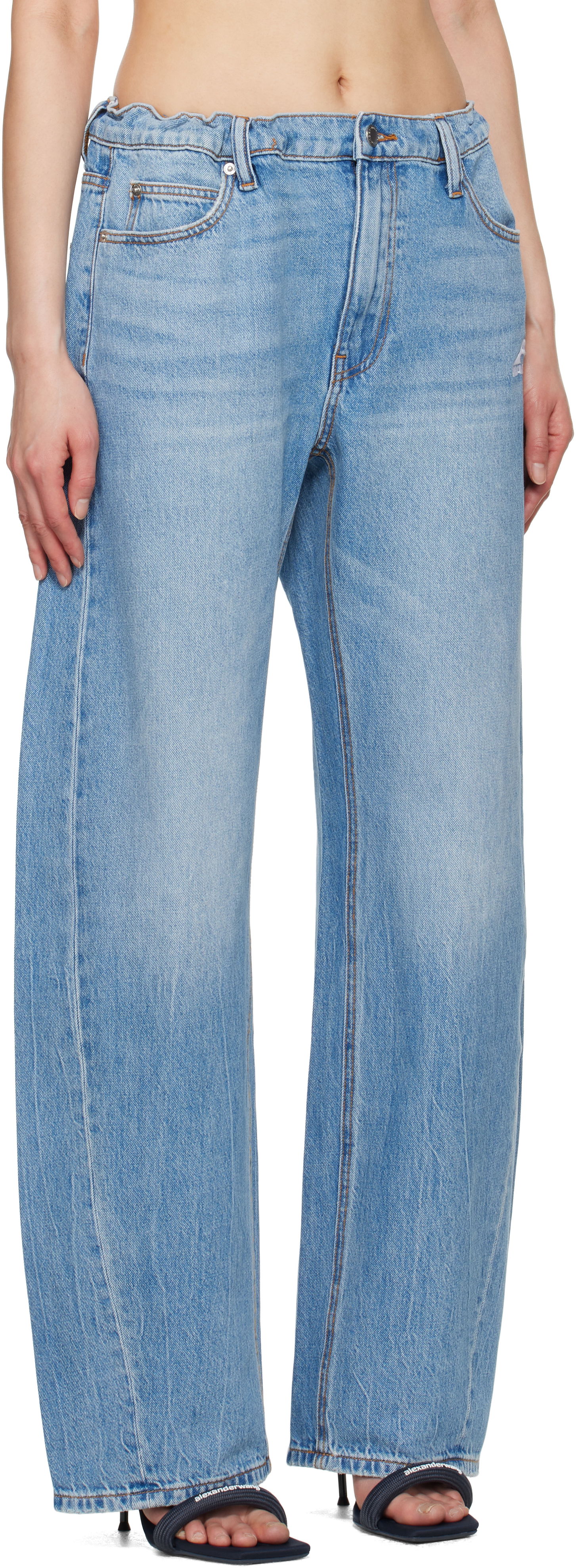 Jeans Alexander Wang Alexander Wang 5-Pocket Track Jeans Blå | 4DC2254663, 1