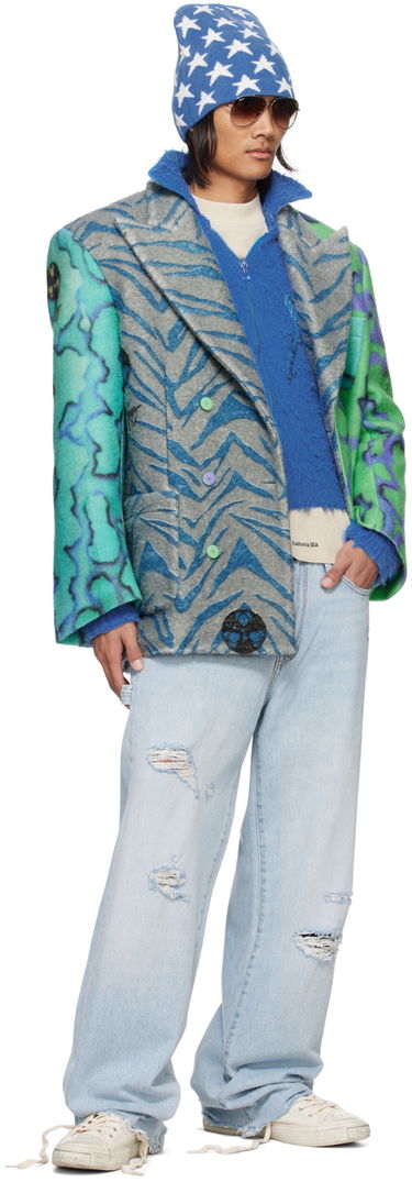 Jacka ERL ERL Printed Blazer Grön | ERL07J032, 3