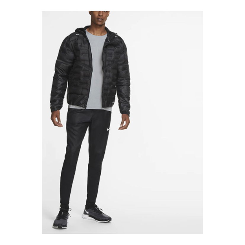 Pufferjacka Nike Reflective Logo Running Down Jacket Svart | CU7793-010