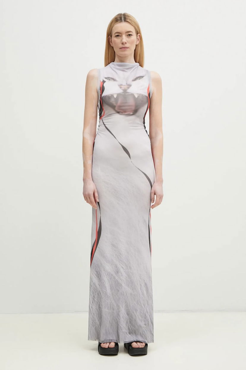 Klä Ottolinger Ottolinger Mesh Maxi Dress Grå | 101.500301.02