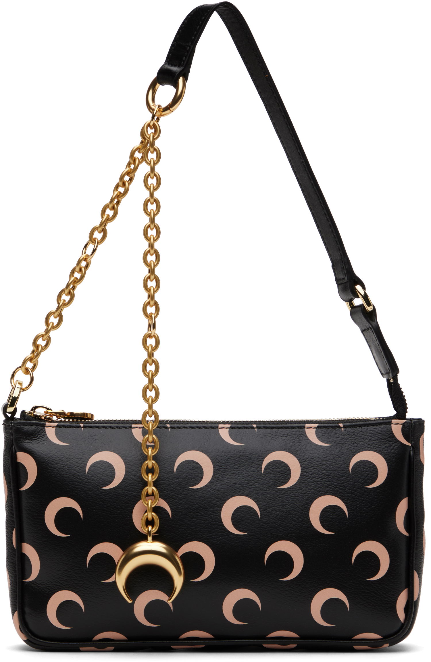 Handväska Marine Serre Marine Serre Moon Print Canvas Core Bag Svart | WBA018A RWOV0030, 0