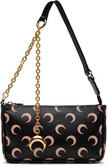 Handväska Marine Serre Marine Serre Moon Print Canvas Core Bag Svart | WBA018A RWOV0030, 0