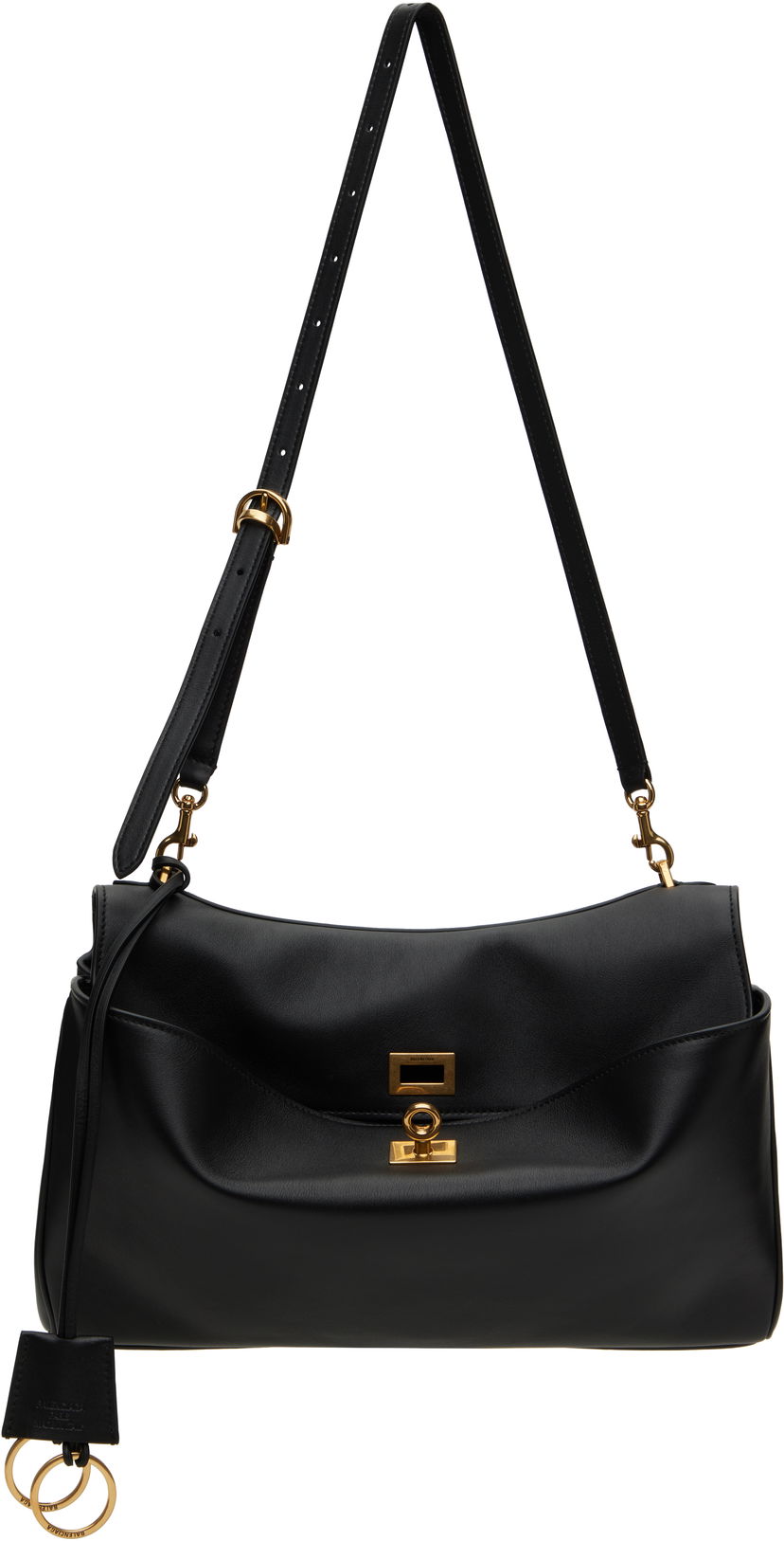 Axelväska Balenciaga Balenciaga Rodeo Shoulder Bag Svart | 821787 2AA4V