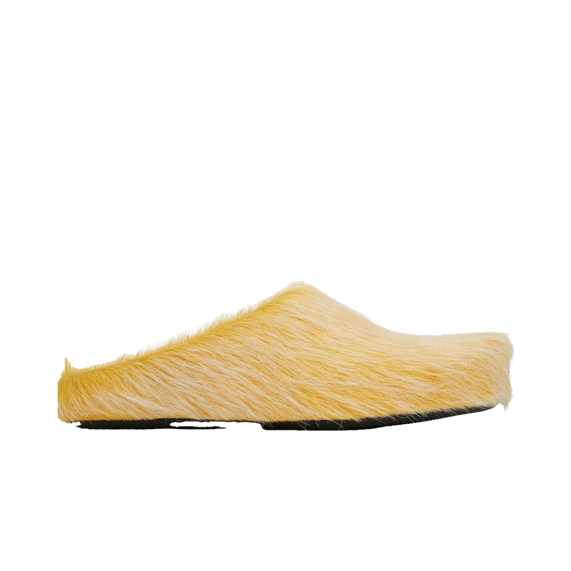 Sneakers och skor Marni Long Hair Calfskin Fussbett Slip-on Loafers Gul | SBMR000600 P8006