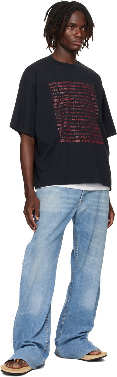 T-shirt VETEMENTS Vetements 'Fuck' Regular Fit T-Shirt Svart | UH76TR660B, 3