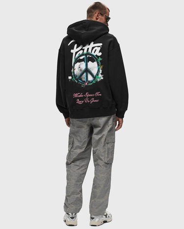 Sweatshirt Patta Xerox Peace Boxy Hooded Sweater Svart | POC-AW24-2000-325-0300-001, 1