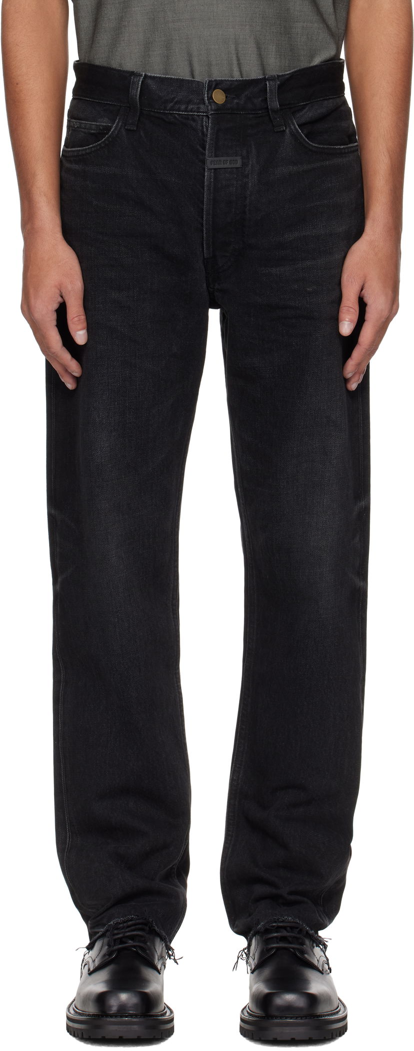 Jeans Fear of God Fear of God Classic 5 Pocket Jeans Svart | FGE240-408DNM
