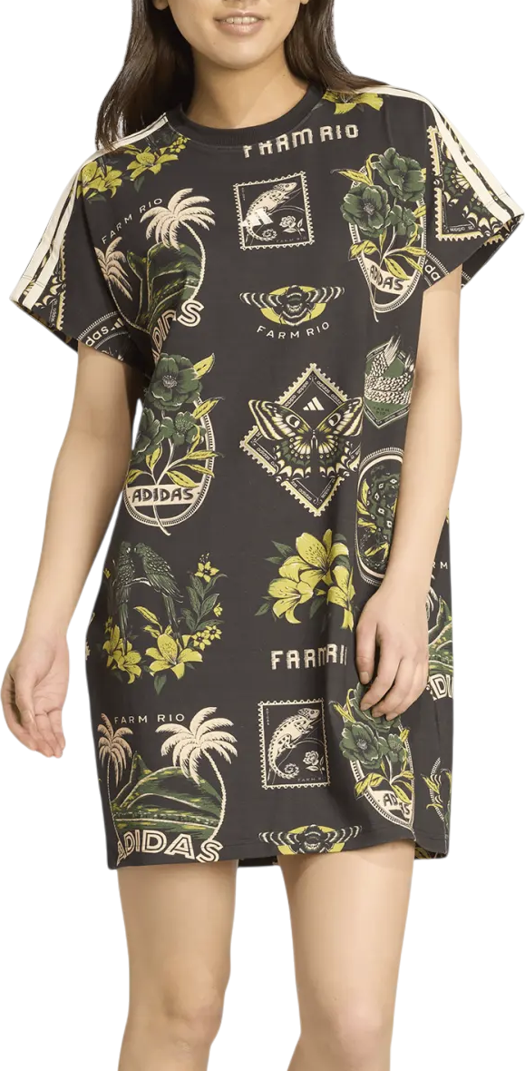 Klä adidas Originals adidas Farm Women's T-Shirt Dress Svart | jl7004, 1