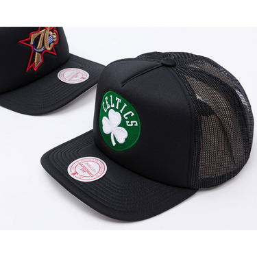 Keps Mitchell & Ness Mitchell & Ness Hidden Trucker Hat Boston Celtics Svart | HT11408-BCEBLCK, 4