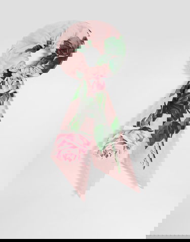 Halsduk Dolce & Gabbana Dolce & Gabbana Rose Print Poplin Scrunchie Rosa | LB7A22HS5S7HF5IZ, 2