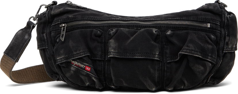 Axelväska Diesel Multi-Pocket Crossbody Bag Svart | X10220 P4485