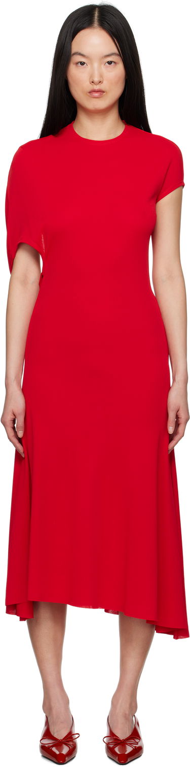 Klä Jacquemus Jacquemus La Croisière 'The Salerno' Midi Dress Röd | 24H243DR193-1026, 0