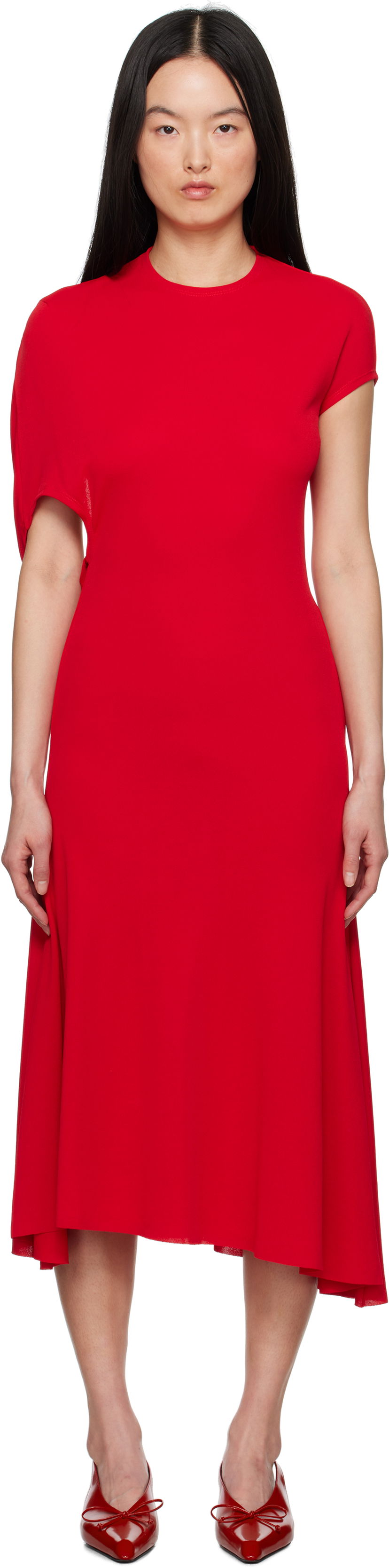 Klä Jacquemus Jacquemus La Croisière 'The Salerno' Midi Dress Röd | 24H243DR193-1026