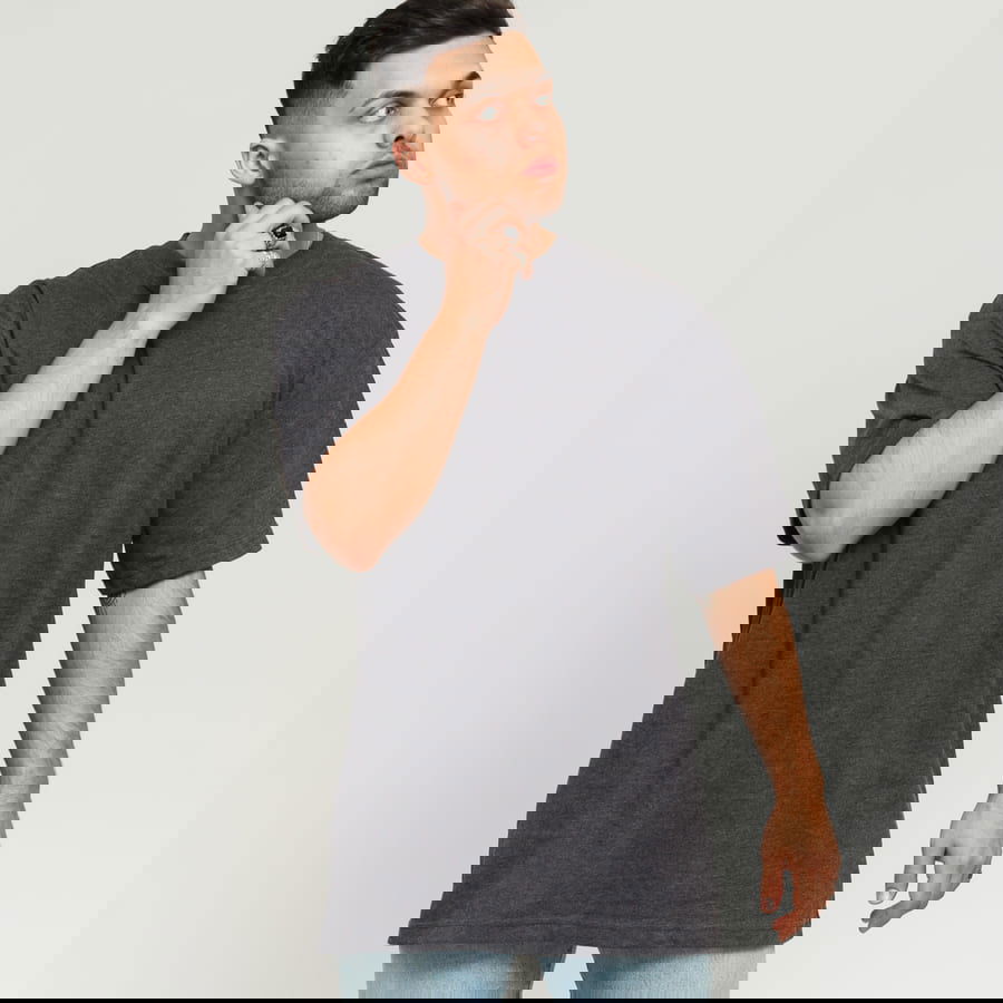 T-shirt Urban Classics Tee Grå | TB006 dark melange grey, 0