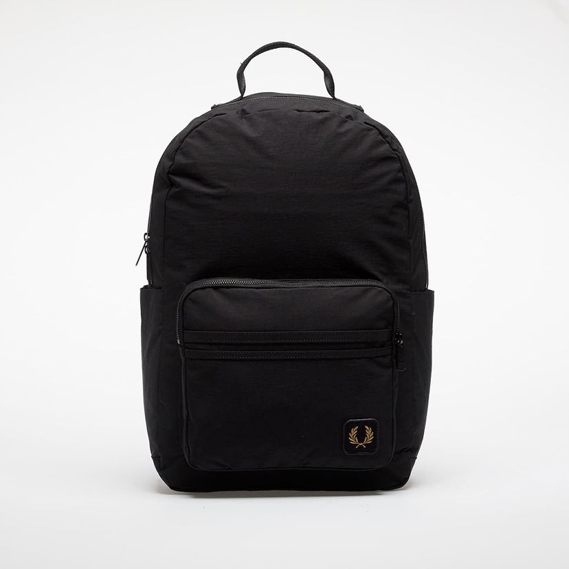 Ryggsäck Fred Perry Fred Perry Nylon Badge Backpack Svart | L1192 102